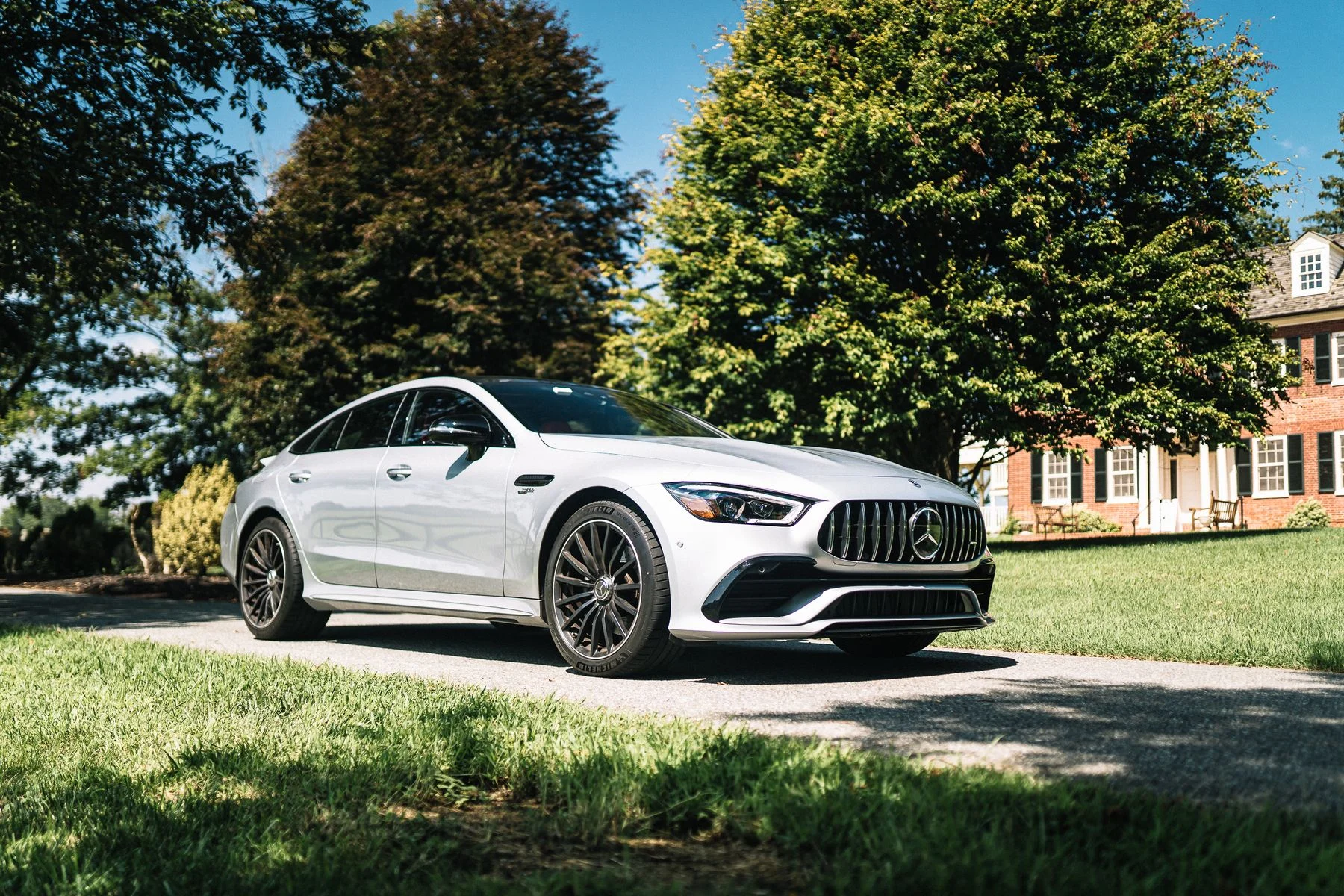 Silver 2021 Mercedes-AMG GT 53 with a clean refined exterior